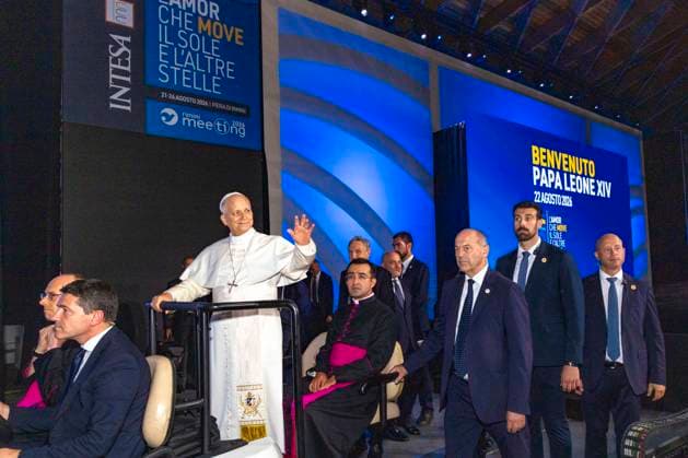 IPA87697626 - Rimini: Pope Leo XIV s Visit to the Meeting for Friendship Among Peoples  Copyright: xGIORGIOxSALVATORIx xx 87697626