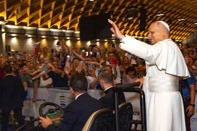 IPA87697645 - Rimini: Pope Leo XIV s Visit to the Meeting for Friendship Among Peoples  Copyright: xGIORGIOxSALVATORIx xx 87697645