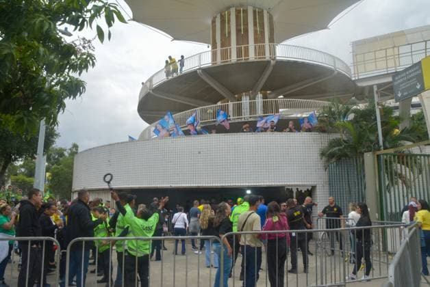 RECORD DATE NOT STATED Flavio Bolsonaro (PL) Maracanazinho RJ Rio de Janeiro (RJ), 08 22 2026 - Campaign Electoral Flavio Bolsonaro RJ - The then presidential candidate Flavio Bolsonaro participated in the launch of Douglas Ruas s electoral campaign for governor of the state of Rio de Janeiro RJ. The event brings together thousands of supporters at the Maracanazinho stadium, Maracana neighborhood, northern zone of Rio de Janeiro, (22) August 2026.(Foto: Fausto Maia Thenews2 imago images) Flavio Bolsonaro (PL) Maracanazinho RJ  Copyright: xFaustoxMaiax
