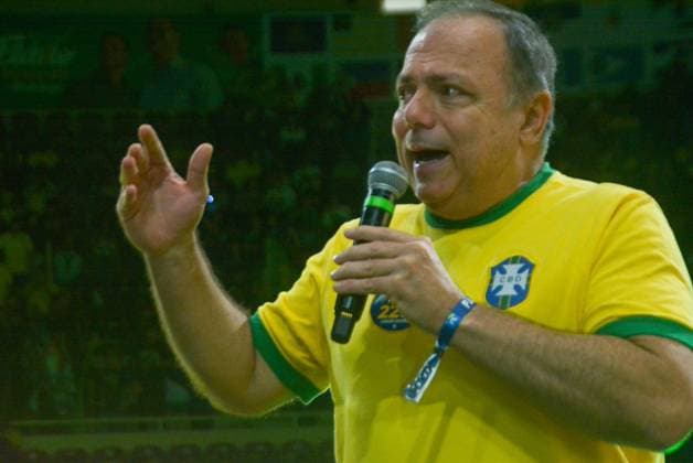 RECORD DATE NOT STATED Flavio Bolsonaro (PL) Maracanazinho RJ Rio de Janeiro (RJ), 08 22 2026 - Campaign Electoral Flavio Bolsonaro RJ - The then presidential candidate Flavio Bolsonaro participated in the launch of Douglas Ruas s electoral campaign for governor of the state of Rio de Janeiro RJ. The event brings together thousands of supporters at the Maracanazinho stadium, Maracana neighborhood, northern zone of Rio de Janeiro, (22) August 2026.(Foto: Fausto Maia Thenews2 imago images) Flavio Bolsonaro (PL) Maracanazinho RJ  Copyright: xFaustoxMaiax