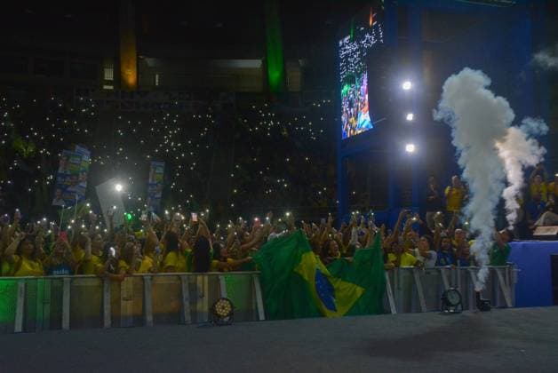 RECORD DATE NOT STATED Flavio Bolsonaro (PL) Maracanazinho RJ Rio de Janeiro (RJ), 08 22 2026 - Campaign Electoral Flavio Bolsonaro RJ - The then presidential candidate Flavio Bolsonaro participated in the launch of Douglas Ruas s electoral campaign for governor of the state of Rio de Janeiro RJ. The event brings together thousands of supporters at the Maracanazinho stadium, Maracana neighborhood, northern zone of Rio de Janeiro, (22) August 2026.(Foto: Fausto Maia Thenews2 imago images) Flavio Bolsonaro (PL) Maracanazinho RJ  Copyright: xFaustoxMaiax