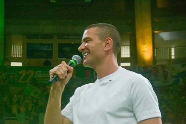 RECORD DATE NOT STATED Flavio Bolsonaro (PL) Maracanazinho RJ Rio de Janeiro (RJ), 08 22 2026 - Campaign Electoral Flavio Bolsonaro RJ - The then presidential candidate Flavio Bolsonaro participated in the launch of Douglas Ruas s electoral campaign for governor of the state of Rio de Janeiro RJ. The event brings together thousands of supporters at the Maracanazinho stadium, Maracana neighborhood, northern zone of Rio de Janeiro, (22) August 2026.(Foto: Fausto Maia Thenews2 imago images) Flavio Bolsonaro (PL) Maracanazinho RJ  Copyright: xFaustoxMaiax