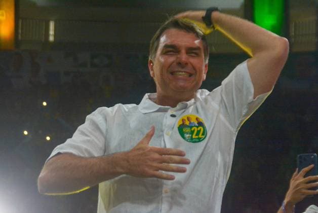 RECORD DATE NOT STATED Flavio Bolsonaro (PL) Maracanazinho RJ Rio de Janeiro (RJ), 08 22 2026 - Campaign Electoral Flavio Bolsonaro RJ - The then presidential candidate Flavio Bolsonaro participated in the launch of Douglas Ruas s electoral campaign for governor of the state of Rio de Janeiro RJ. The event brings together thousands of supporters at the Maracanazinho stadium, Maracana neighborhood, northern zone of Rio de Janeiro, (22) August 2026.(Foto: Fausto Maia Thenews2 imago images) Flavio Bolsonaro (PL) Maracanazinho RJ  Copyright: xFaustoxMaiax