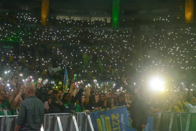 RECORD DATE NOT STATED Flavio Bolsonaro (PL) Maracanazinho RJ Rio de Janeiro (RJ), 08 22 2026 - Campaign Electoral Flavio Bolsonaro RJ - The then presidential candidate Flavio Bolsonaro participated in the launch of Douglas Ruas s electoral campaign for governor of the state of Rio de Janeiro RJ. The event brings together thousands of supporters at the Maracanazinho stadium, Maracana neighborhood, northern zone of Rio de Janeiro, (22) August 2026.(Foto: Fausto Maia Thenews2 imago images) Flavio Bolsonaro (PL) Maracanazinho RJ  Copyright: xFaustoxMaiax