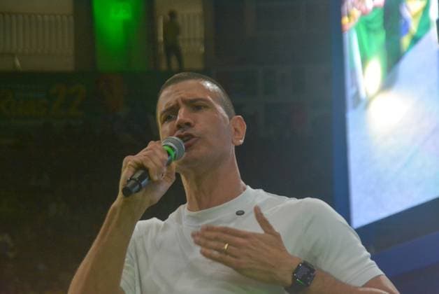 RECORD DATE NOT STATED Flavio Bolsonaro (PL) Maracanazinho RJ Rio de Janeiro (RJ), 08 22 2026 - Campaign Electoral Flavio Bolsonaro RJ - The then presidential candidate Flavio Bolsonaro participated in the launch of Douglas Ruas s electoral campaign for governor of the state of Rio de Janeiro RJ. The event brings together thousands of supporters at the Maracanazinho stadium, Maracana neighborhood, northern zone of Rio de Janeiro, (22) August 2026.(Foto: Fausto Maia Thenews2 imago images) Flavio Bolsonaro (PL) Maracanazinho RJ  Copyright: xFaustoxMaiax