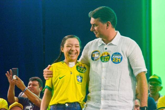 RECORD DATE NOT STATED Flavio Bolsonaro (PL) Maracanazinho RJ Rio de Janeiro (RJ), 08 22 2026 - Campaign Electoral Flavio Bolsonaro RJ - The then presidential candidate Flavio Bolsonaro participated in the launch of Douglas Ruas s electoral campaign for governor of the state of Rio de Janeiro RJ. The event brings together thousands of supporters at the Maracanazinho stadium, Maracana neighborhood, northern zone of Rio de Janeiro, (22) August 2026.(Foto: Fausto Maia Thenews2 imago images) Flavio Bolsonaro (PL) Maracanazinho RJ  Copyright: xFaustoxMaiax