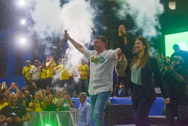 RECORD DATE NOT STATED Flavio Bolsonaro (PL) Maracanazinho RJ Rio de Janeiro (RJ), 08 22 2026 - Campaign Electoral Flavio Bolsonaro RJ - The then presidential candidate Flavio Bolsonaro participated in the launch of Douglas Ruas s electoral campaign for governor of the state of Rio de Janeiro RJ. The event brings together thousands of supporters at the Maracanazinho stadium, Maracana neighborhood, northern zone of Rio de Janeiro, (22) August 2026.(Foto: Fausto Maia Thenews2 imago images) Flavio Bolsonaro (PL) Maracanazinho RJ  Copyright: xFaustoxMaiax