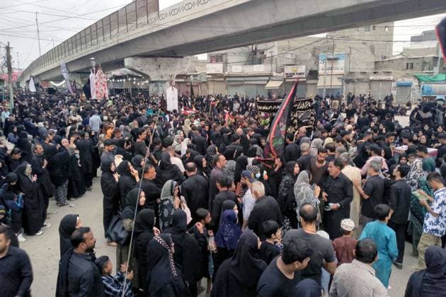 August 22, 2026, Pakistan: Shiite Mourners Commemorate Death of Hazrat Imam Hasan al-Askari (A.S) in Golimar, Karachi on 8th Rabi-ul-Awwal Pakistan  - ZUMAas3_ 20260822_zaf_as3_025 Copyright: xPPIx