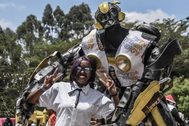 Nairobi Comic-Con Festival NAIROBI, KENYA - AUGUST 22: Youth dressed in costumes and accessories representing popular comic book and anime characters pose at the Carnivore Grounds in Nairobi, Kenya, on August 22, 2026, during the Nairobi Comic-Con (NAICCON). The annual pop culture festival brought together comic fans, gamers, cosplayers, and digital creators from across the region to celebrate creative arts, gaming tournaments, and comic book culture. Gerald Anderson Anadolu Nairobi Kenya. Editorial use only. Please get in touch for any other usage.  Copyright: x2026xAnadoluxGeraldxAndersonx