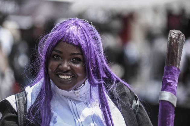 Nairobi Comic-Con Festival NAIROBI, KENYA - AUGUST 22: Youth dressed in costumes and accessories representing popular comic book and anime characters pose at the Carnivore Grounds in Nairobi, Kenya, on August 22, 2026, during the Nairobi Comic-Con (NAICCON). The annual pop culture festival brought together comic fans, gamers, cosplayers, and digital creators from across the region to celebrate creative arts, gaming tournaments, and comic book culture. Gerald Anderson Anadolu Nairobi Kenya. Editorial use only. Please get in touch for any other usage.  Copyright: x2026xAnadoluxGeraldxAndersonx