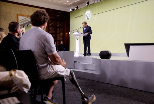 Ninth International Veterans Forum in Kyiv Federal Minister for Foreign Affairs of Germany Johann Wadephul delivers a speech during the Ninth International Veterans Forum, Kyiv, Ukraine, August 22, 2026. Hundreds of veterans, representatives of the Ukrainian government, foreign partners, and distinguished guests took part in the large-scale annual event, which serves as Ukraine™s principal platform for dialogue on the development and implementation of state veterans™ policy., Credit:Marianna Kotyk Ukrinform Avalon Ukraine, Kyiv  Copyright: xMariannaxKotykx xUkrinformx xAvalonx 1127517903