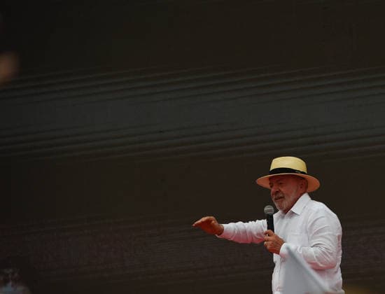 August 22, 2026, Rio De Janeiro, Rio De Janeiro, Brazil: Rio de Janeiro, Brazil, August 22 , 2026 : Brazilian President Luiz InoÂ¡cio Lula da Silva, who is running for re-election, held his first major campaign rally in the state of Rio de Janeiro on Saturday (22)...The event took place at MooÂßa Bonita Stadium, in Bangu, in the cityÃ¢â‚¬â ¢s West Zone. The stadium has a capacity of more than 9,000 people, and large screens were also set up outside the venue for supporters to follow the rally...The event marks an important moment in LulaÃ¢â‚¬â ¢s campaign in Rio de Janeiro, one of BrazilÃ¢â‚¬â ¢s most politically significant states. Rio De Janeiro Brazil - ZUMAt142 20260822_aap_t142_002 Copyright: xFabioxTeixeirax