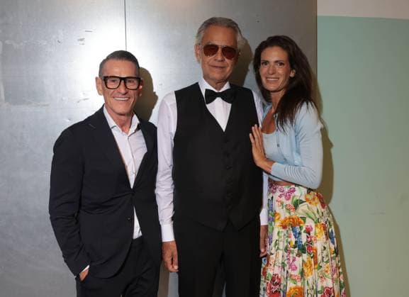 22.08.2026, Wien, AUT, Konzert, Andrea Bocelli, Ernst Happel Stadion, Wien, Reportage, im Bild Andrea Bocelli, Klaus Leutgeb, Veronica Bocelli, *** August 22, 2026, Vienna, Austria, Concert, Andrea Bocelli, Ernst Happel Stadium, Vienna, Report, Pictured: Andrea Bocelli, Klaus Leutgeb, Veronica Bocelli,