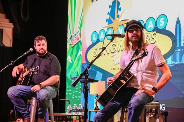 EXCLUSIVE: Las Vegas Songwriters Festival 2026 - Day 3 EXCLUSIVE: Marti Frederiksen and Matt McGinn perform during the Las Vegas Songwriters Festival 2026 - Day 3 at Mandalay Bay Resort & Casino. 22 Aug 2026 Pictured: Matt McGinn (L) and Marti Frederiksen.  Copyright: xThexMegaxAgencyxMBS MEGAx
