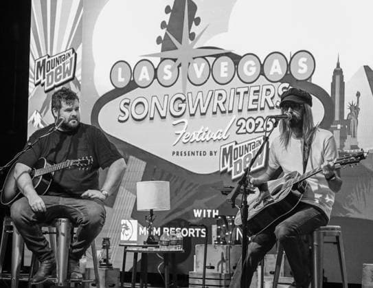 EXCLUSIVE: Las Vegas Songwriters Festival 2026 - Day 3 EXCLUSIVE: Marti Frederiksen and Matt McGinn perform during the Las Vegas Songwriters Festival 2026 - Day 3 at Mandalay Bay Resort & Casino. 22 Aug 2026 Pictured: Matt McGinn (L) and Marti Frederiksen.  Copyright: xThexMegaxAgencyxMBS MEGAx