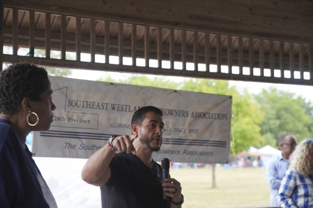 Michigan Democratic US Senate candidate El-Sayed addresses supporters at campaign event in Michigan REDFORD TOWNSHIP, MICHIGAN - AUGUST 22: Michigan Democratic US Senate candidate Abdul El-Sayed addresses supporters during the Redford Township Democratic Club campaign cookout in Redford Township, Michigan, United States on August 22, 2026. Katie McTiernan Anadolu Michigan United States. Editorial use only. Please get in touch for any other usage.  Copyright: x2026xAnadoluxKatiexMcTiernanx