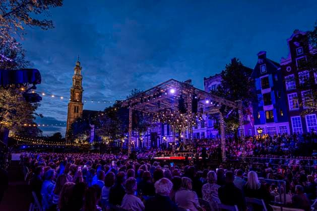 August 22, 2026, Amsterdam, North Holland, The Netherlands: 22 August 2026, in Amsterdam, the Netherlands. The 44th edition of the Prinsengrachtconcert takes place on a floating stage on the Prinsengracht in front of Hotel Pulitzer, the largest free open-air classical music concert in the Netherlands. Amsterdam The Netherlands - ZUMAp202 20260822_zip_p202_021 Copyright: xJamesxPetermeierx