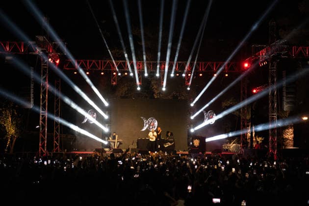 Palestinian rapper Shabjdeed performs in Damascus DAMASCUS, SYRIA - AUGUST 22: Palestinian rap artist Shabjdeed performs during a concert in Damascus, Syria, on August 22, 2026. Shabjdeed, whose songs address restrictions on movement, Israeli attacks and daily life in the West Bank, drew interest from Syrian audiences. Hasan Belal Anadolu Damascus Syria. Editorial use only. Please get in touch for any other usage.  Copyright: x2026xAnadoluxHasanxBelalx