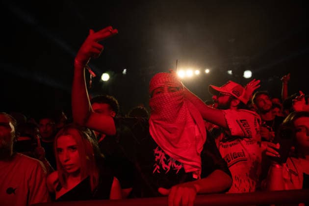 Palestinian rapper Shabjdeed performs in Damascus DAMASCUS, SYRIA - AUGUST 22: Palestinian rap artist Shabjdeed performs during a concert in Damascus, Syria, on August 22, 2026. Shabjdeed, whose songs address restrictions on movement, Israeli attacks and daily life in the West Bank, drew interest from Syrian audiences. Hasan Belal Anadolu Damascus Syria. Editorial use only. Please get in touch for any other usage.  Copyright: x2026xAnadoluxHasanxBelalx