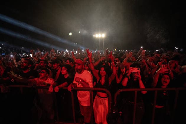 Palestinian rapper Shabjdeed performs in Damascus DAMASCUS, SYRIA - AUGUST 22: Palestinian rap artist Shabjdeed performs during a concert in Damascus, Syria, on August 22, 2026. Shabjdeed, whose songs address restrictions on movement, Israeli attacks and daily life in the West Bank, drew interest from Syrian audiences. Hasan Belal Anadolu Damascus Syria. Editorial use only. Please get in touch for any other usage.  Copyright: x2026xAnadoluxHasanxBelalx
