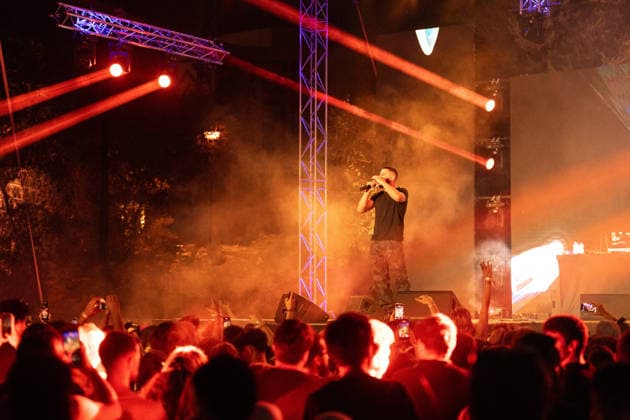 Palestinian rapper Shabjdeed performs in Damascus DAMASCUS, SYRIA - AUGUST 22: Palestinian rap artist Shabjdeed performs during a concert in Damascus, Syria, on August 22, 2026. Shabjdeed, whose songs address restrictions on movement, Israeli attacks and daily life in the West Bank, drew interest from Syrian audiences. Hasan Belal Anadolu Damascus Syria. Editorial use only. Please get in touch for any other usage.  Copyright: x2026xAnadoluxHasanxBelalx