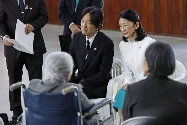 Japan crown prince, crown princess in Paraguay Japan s Crown Prince Fumihito and Crown Princess Kiko meet with Japanese-Paraguayans in La Colmena, Paraguay, known as the first Japanese colony in the South American country, on Aug. 22, 2026.  A14AA0005626421P