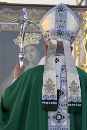 Pope Leo XIV’s Visit To The City of Rimini - Italy Pope Leo XIV presides over Holy Mass in Rimini, Central Italy, on August 22, 2026. Pope Leo XIV celebrated Mass at the port of Rimini, concluding a one-day pastoral visit that began in the Republic of San Marino and included an encounter with the participants in the ‘Meeting for Friendship Among Peoples’ in Rimini. Photo by (EV) Mario Tomassetti Vatican Media ABACAPRESS.COM Rimini Italy  Copyright: xABACAx