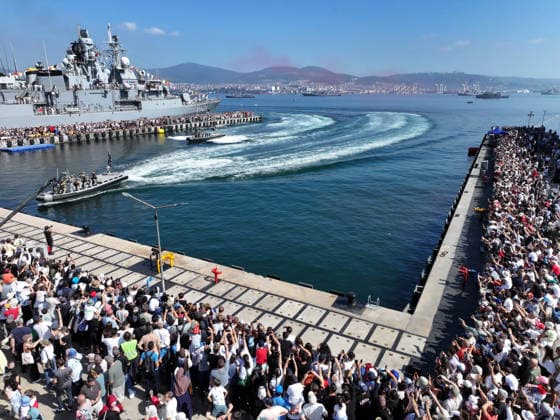TEKNOFEST Blue Homeland KOCAELI, TURKIYE - AUGUST 23: TEKNOFEST Blue Homeland continues at the Golcuk Naval Shipyard Command in Kocaeli, Turkiye, on August 23, 2026. Organized under the main leadership of the Turkish National Defense Ministry and the Turkish Technology Team Foundation (T3 Foundation), with Anadolu as the Global Communication Partner, the event showcases Turkiye s maritime power, defense capabilities, and indigenous technologies. Gathering technology and defense industry enthusiasts around a maritime focus, the festival will welcome visitors through August 23. Ali Atmaca Anadolu Kocaeli Turkey. Editorial use only. Please get in touch for any other usage.  Copyright: x2026xAnadoluxAlixAtmacax