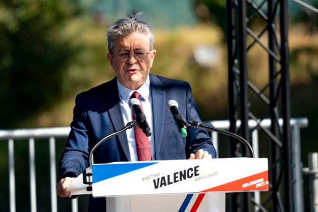 NEWS : Jean Luc Melenchon - AMFIS - La France Insoumise - Chateauneuf-sur-Isere - 23 08 2026 Jean-Luc MÃ lenchon lors de son meeting de candidat Ã la prÃ sidence de la RÃ publique Francaise 2027 lors des AMFIS 2026, universitÃ d Ã tÃ de la France Insoumise, Ã ChÃ¢teauneuf-sur-Isere le 23 08 2026. Photo Sandrine Thesillat PsNewZ  Copyright: xSandrinexThesillatx