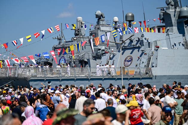 TEKNOFEST Blue Homeland KOCAELI, TURKIYE - AUGUST 23: TEKNOFEST Blue Homeland continues at the Golcuk Naval Shipyard Command in Kocaeli, Turkiye, on August 23, 2026. Organized under the main leadership of the Turkish National Defense Ministry and the Turkish Technology Team Foundation (T3 Foundation), with Anadolu as the Global Communication Partner, the event showcases Turkiye s maritime power, defense capabilities, and indigenous technologies. Gathering technology and defense industry enthusiasts around a maritime focus, the festival will welcome visitors through August 23. Cem Tekkesinoglu Anadolu Kocaeli Turkey. Editorial use only. Please get in touch for any other usage.  Copyright: x2026xAnadoluxCemxTekkesinoglux