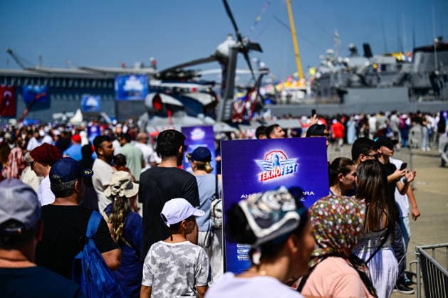 TEKNOFEST Blue Homeland KOCAELI, TURKIYE - AUGUST 23: TEKNOFEST Blue Homeland continues at the Golcuk Naval Shipyard Command in Kocaeli, Turkiye, on August 23, 2026. Organized under the main leadership of the Turkish National Defense Ministry and the Turkish Technology Team Foundation (T3 Foundation), with Anadolu as the Global Communication Partner, the event showcases Turkiye s maritime power, defense capabilities, and indigenous technologies. Gathering technology and defense industry enthusiasts around a maritime focus, the festival will welcome visitors through August 23. Cem Tekkesinoglu Anadolu Kocaeli Turkey. Editorial use only. Please get in touch for any other usage.  Copyright: x2026xAnadoluxCemxTekkesinoglux