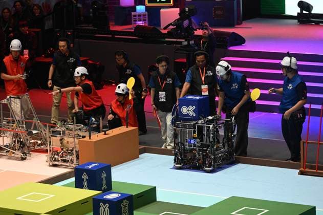 RECORD DATE NOT STATED ABU Asia-Pacific Robot Contest In Hong Kong Students of Toyohashi University of Technology during a match of ABU Asia-Pacific Robot Contest on August 23, 2026 in Hong Kong. (Photo by Kobe Li Nexpher Images) Hong Kong