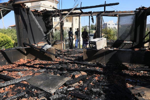 Palestinians Inspect Fire-Damaged Home After Settler Attack Near Nablus Palestinians inspect a house set on fire following an attack by Israeli settlers in the village of Osarin, south of Nablus, in the West Bank, on August 23, 2026. The incident comes amid escalating violence against Palestinians and their property in the West Bank. Photo by Mohammed Nasser apaimages Nablus West Bank Palestinian Territory 230826_Nablus_MN_00(1) Copyright: xapaimagesxMohammedxNasserx xapaimagesx