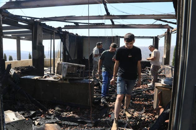 Palestinians Inspect Fire-Damaged Home After Settler Attack Near Nablus Palestinians inspect a house set on fire following an attack by Israeli settlers in the village of Osarin, south of Nablus, in the West Bank, on August 23, 2026. The incident comes amid escalating violence against Palestinians and their property in the West Bank. Photo by Mohammed Nasser apaimages Nablus West Bank Palestinian Territory 230826_Nablus_MN_00(8) Copyright: xapaimagesxMohammedxNasserx xapaimagesx