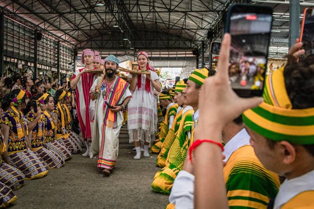 Traditional Karen Wrist-Tying Ceremony held in Bangkok, Thailand BANGKOK, THAILAND - AUGUST 23: Members of the Karen community take part in a traditional wrist-tying ceremony at Wat Dok Mai in Bangkok, Thailand, on August 23, 2026. The ceremony, in which white cotton threads are tied around participants wrists, is a tradition passed down through generations and is associated with well-being, strength and the preservation of Karen culture. Wissarut Weerasopon Anadolu Banghok Thailand. Editorial use only. Please get in touch for any other usage.  Copyright: x2026xAnadoluxWissarutxWeerasoponx