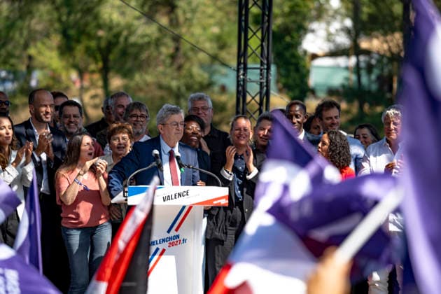NEWS : Jean Luc Melenchon - AMFIS - La France Insoumise - Chateauneuf-sur-Isere - 23 08 2026 Jean-Luc MÃ lenchon apres son meeting en clÃ ture des AMFIS 2026, universitÃ d Ã tÃ de la France Insoumise, Ã ChÃ¢teauneuf-sur-Isere le 23 08 2026. Photo Sandrine Thesillat PsNewZ  Copyright: xSandrinexThesillatx