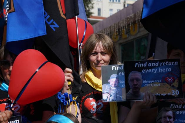 August 23, 2026, Beyoglu, Istanbul, Turkey: Ukrainians living in Turkey hold portraits of missing soldiers and flags as they gather to mark their National Flag Day, in Istanbul, Turkey, August 23, 2026. Beyoglu Turkey  - ZUMAu194 20260823_zip_u194_002 Copyright: xTolgaxUluturkx