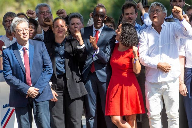 Mathilde Panot, Bally Bagayoko, Manon Aubry, Eric Coquerel AMFIS La France Insoumise’s Annual Summer University Meeting with Jean-Luc Mélenchon — AMFIS Meeting with Jean-Luc Mélenchon 459086 August 23, 2026 Drôme, Châteauneuf-sur-Isère, France  Copyright: xMaksxHimx xStarfacex STAR_459086_031