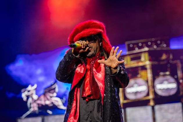 British band Skindred performs during the final concert in Vilar de Mouros, Portugal - 23 Aug 2026 Benji Webbe, vocalist of the British band Skindred performs during the final concert of the fifth and last day of the Vilar de Mouros Festival. Vilar de Mouros Portugal Copyright: xDiogoxBaptistax xSOPAxImagesx DB_Skindred20260822_008