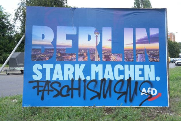 News Bilder des Tages Wahlplakat AfD GER, Berlin, 20260819, Wahlplakat , AfD *** AfD GER Election Poster, Berlin, 20260819, Election Poster, AfD