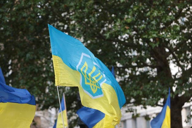 . 23 08 2026. London, United Kingdom. Ukraine s National Flag Day. Ukrainians living in the UK gather on Whitehall for Ukraine s National Flag Day celebration.  xMartynxWheatleyx xi-Imagesx IIM-26958-0009