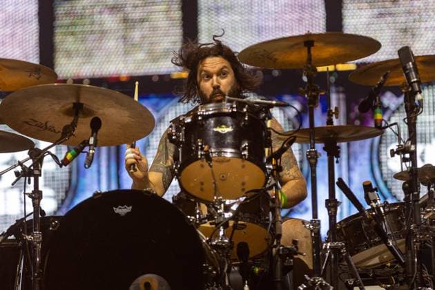 August 23, 2026, Vilar De Mouros, Viana Do Castelo, Portugal: Drummer Arya Goggin of the British band Skindred performs during the final concert of the fifth and last day of the Vilar de Mouros Festival. Vilar De Mouros Portugal - ZUMAs197 20260823_aaa_s197_043 Copyright: xDiogoxBaptistax