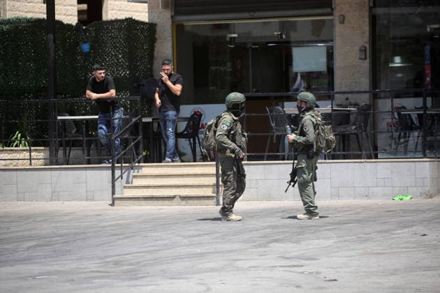 Israeli Soldiers Raid Askar Refugee Camp in Nablus Israeli soldiers deploy during a raid on Askar refugee camp, east of Nablus, in the West Bank, on August 23, 2026, as forces enter Palestinian shops and homes. A Palestinian medical source said a 15-year-old boy was killed during the raid. Photo by Mohammed Nasser apaimages Nablus West Bank Palestinian Territory 230826_Nablus_MN_01(5) Copyright: xapaimagesxMohammedxNasserx xapaimagesx