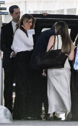 Trump Departs for the Freedom 250 Grand Prix Race in DC First lady Melania Trump, left, prepares to depart for the Freedom 250 Grand Prix Race in Washington, DC, USA on Sunday, August 23, 2026. The race is the first ever INDYCAR race held in the nation’s capital. Credit: Ron Sachs Pool via CNP Washington District of Columbia United States of America EDITORIAL USE ONLY Copyright: xx _Z8A7392 copy RonxSachsx-xPoolxviaxCNPx cnpphotos339563