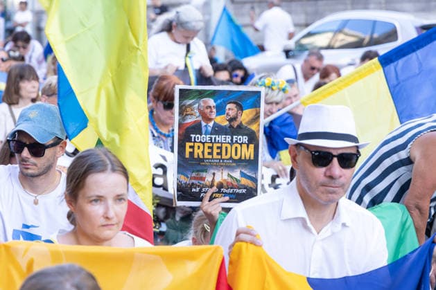 IPA87735338 - Rally in Rome to mark the anniversary of Ukraine s independence  Copyright: xMatteoxNardonex xx 87735338