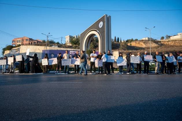 Arab Israelis protest Gaza war and violence in Umm al-Fahm UMM AL-FAHM, ISRAEL AUGUST 23, 2026: Demonstrators take part in a protest organized by the Umm al-Fahm Popular Committee in Umm al-Fahm, northern Israel, on August 23, 2026. Participants protested against Israel™s military operations in Gaza and policies in the occupied West Bank, while also denouncing what they described as government neglect of Arab communities in Israel and the impact of organized crime. umm ai fahm Israel Copyright: x xjessxflomx xJNAxPressx