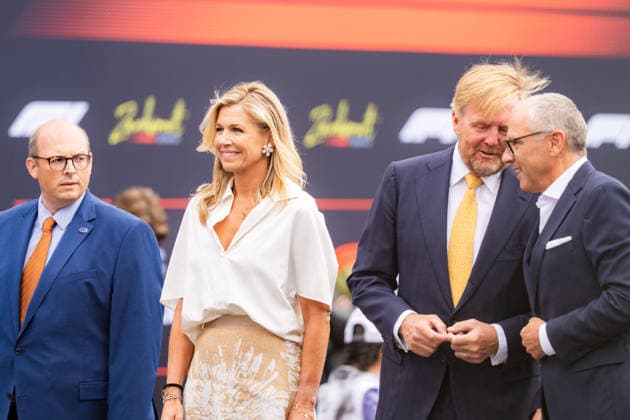 Royals At F1 Dutch Grand Prix Prize Ceremony- Zandvoort Queen Maxima and King Willem-Alexander of the Netherlands, alongside Stefano Domenicali President of Formula 1, attend the 2026 Formula 1 Heineken Dutch Grand Prix at the Zandvoort Circuit in Zandvoort, Netherlands on August 23, 2026. Photo by Antoine Lapeyre Reveries Agency ABACAPRESS.COM Zandvoort Netherlands  Copyright: xAntoinexLapeyre ReveriesxAgency ABACAx