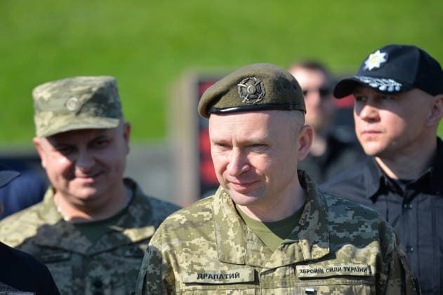 Commander-in-Chief of the Armed Forces of Ukraine Mykhailo Drapatyi participates in the State Flag raising ceremony at the National Museum of the History of Ukraine in the Second World War Memorial Complex on National Flag Day, Kyiv, Ukraine, August 23, 2026. (Photo by Yevhen Kotenko Ukrinform) Raising of State Flag of Ukraine in Kyiv  Copyright: xYevhenxKotenkox