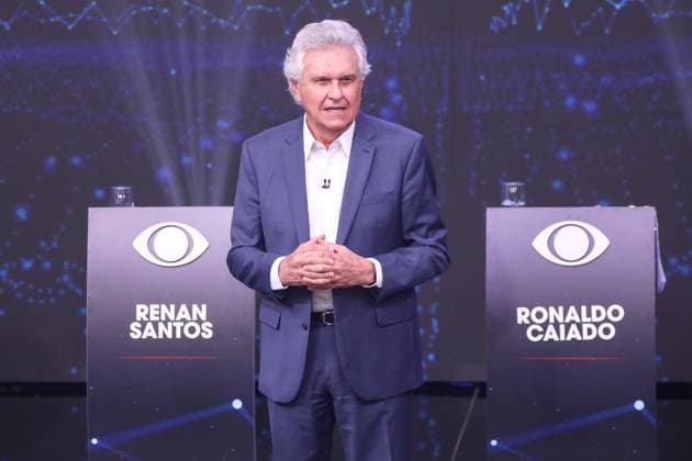 Band hosts the first presidential debate without Lula and Flavio Bolsonaro. Sao Paulo, SP. 23.08.2026 - Presidential Debate - Candidate Ronaldo Caiado (PSD) during the first debate of the presidential election race, promoted by TV Bandeirantes, at the station s headquarters in the southern zone of Sao Paulo, this Sunday, August 23, 2026.(Foto: Marina Uezima Brazil Photo Press Brazil Photo Press) INTERNATIONAL Sao Paulo Sao Paulo Brasil Copyright: xMarinaxUezimax
