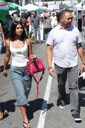 Celebrities shopping at the Farmers Market Featuring: Alyssa Alize, Nick Mendoza III Where: Studio City, California, United States When: 23 Aug 2026 Credit: H2Y INSTARimages EDITORIAL USE ONLY. NOT FOR USE BY NEWSPAPERS BASED IN THE UK. Copyright: xx instar55939940